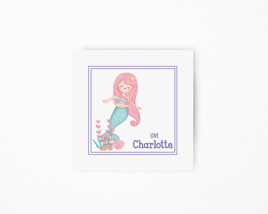 Mermaid Square Tag