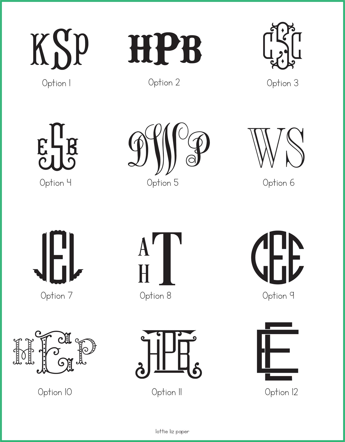 Monogram Notepad