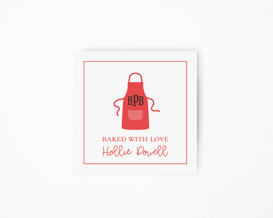 Red Apron Square Tag