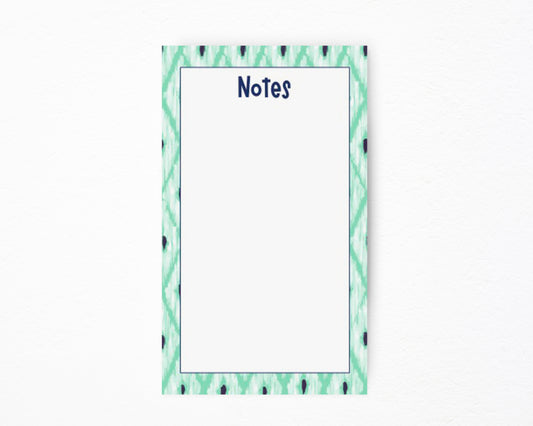 Blue Ikat Notepad