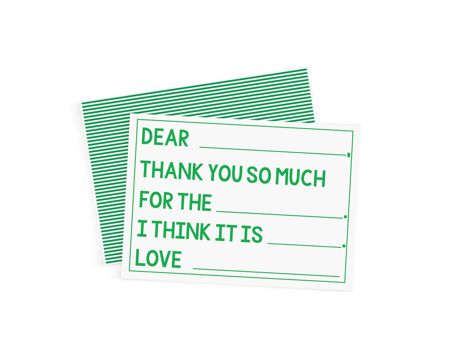 Green Kids Stationery Card