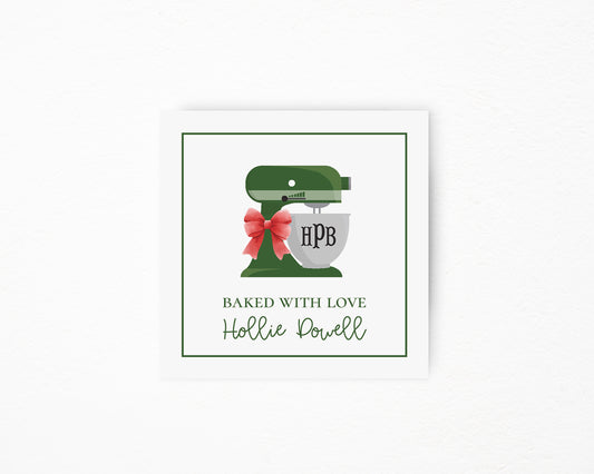 Green Mixer Square Tag